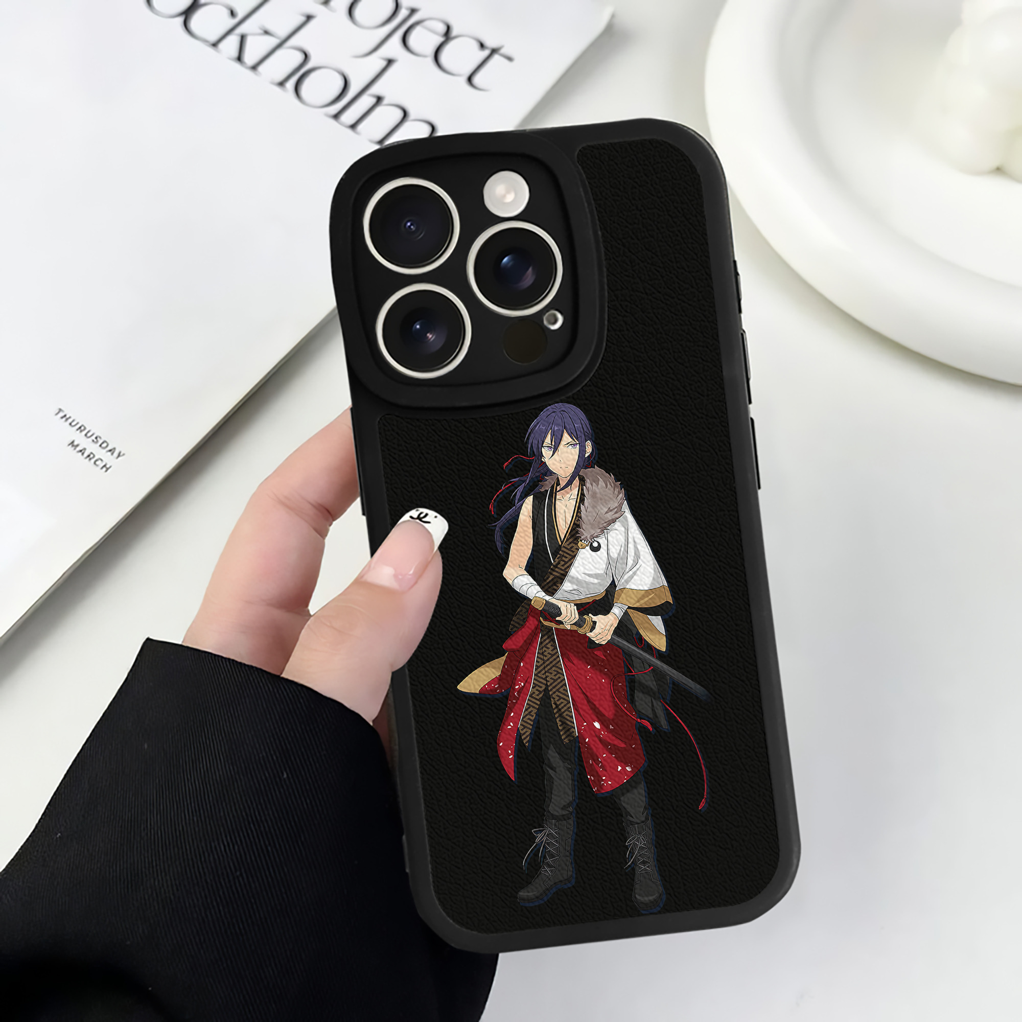 （画像用） あんさんぶるスターズ! Ensemble Stars 【iPhone 16シリーズ対応】シリコンスマホケース（レザー調） 材質：シリコン